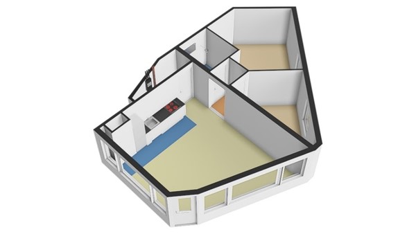 Floorplan - Stieltjesstraat 16B, 3071 JW Rotterdam